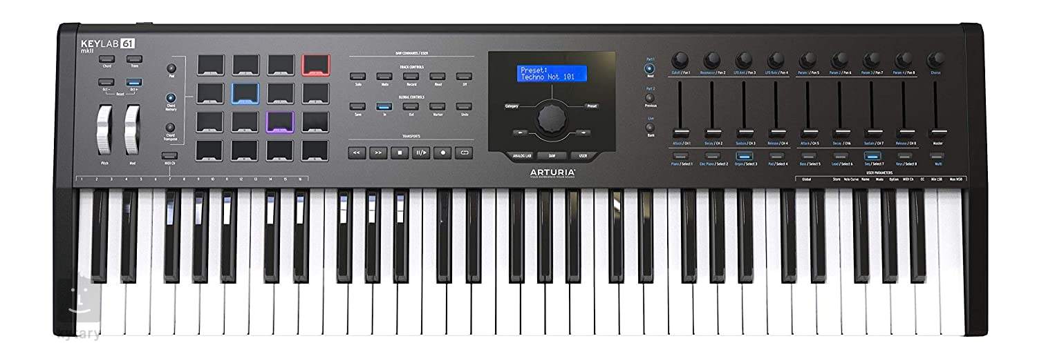 Arturia Keylab Mkii 61 Black Keyboard Usb Midi